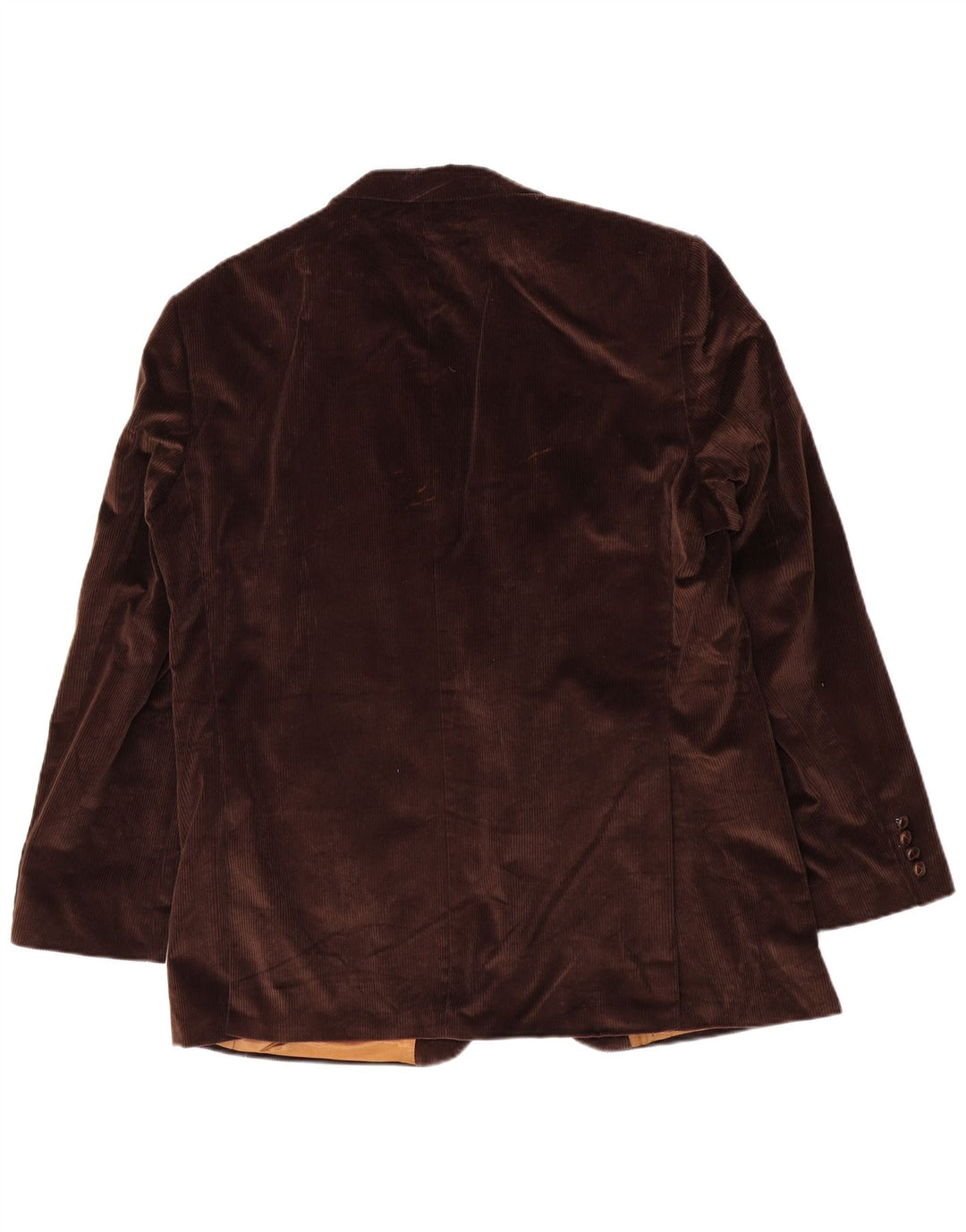 Barbour Mens 2 Button Corduroy Blazer Jacket IT 56 3XL Brown Cotton