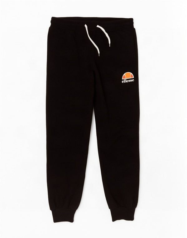 Ellesse Womens Tracksuit Trousers Joggers UK 10 Small Black Cotton