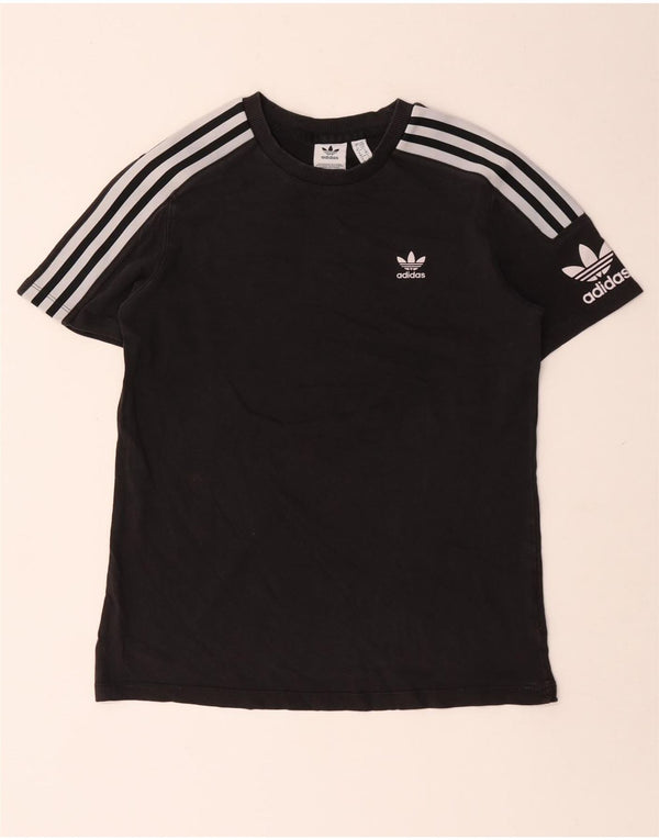 Adidas Womens Graphic T-Shirt Top UK 10 Small  Black