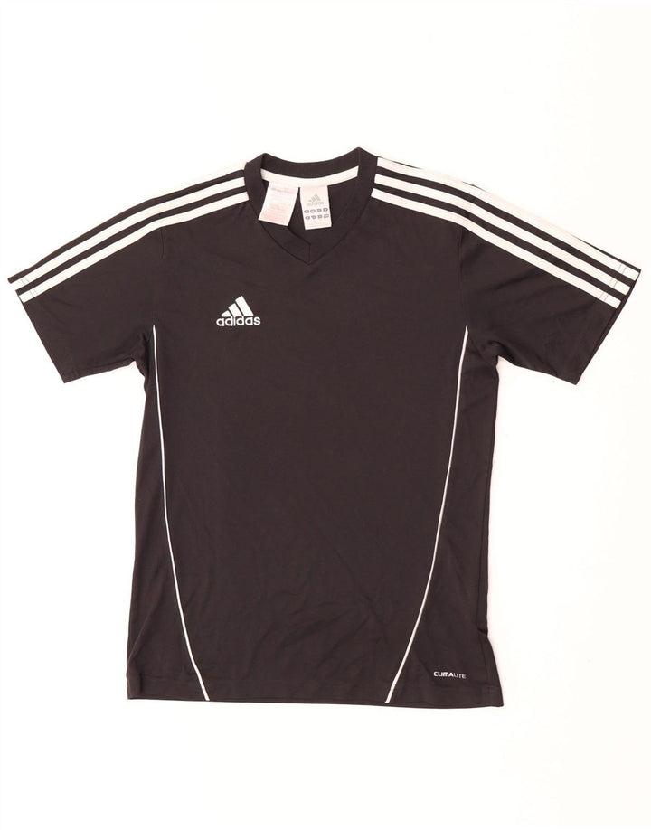 Adidas Mens Climalite T-Shirt Top XS Black Polyester