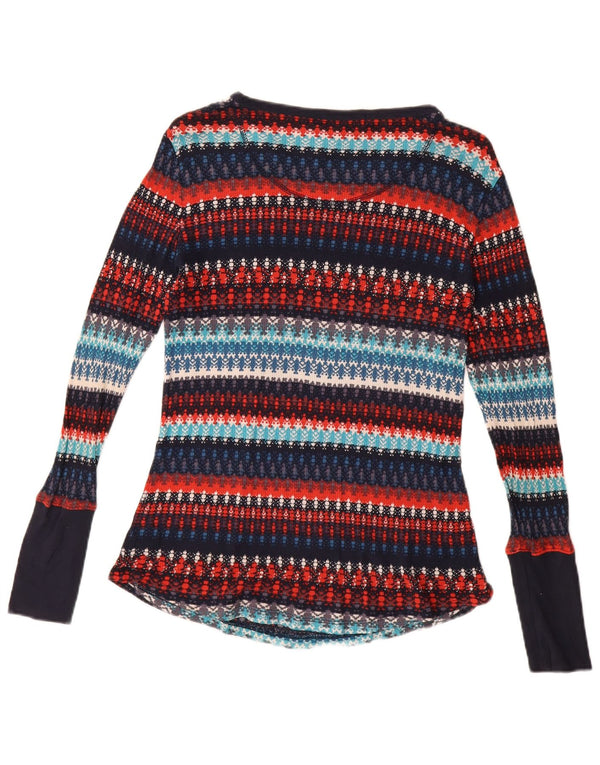 ORVIS Womens Boat Neck Jumper Sweater UK 14 Large Multicoloured Striped