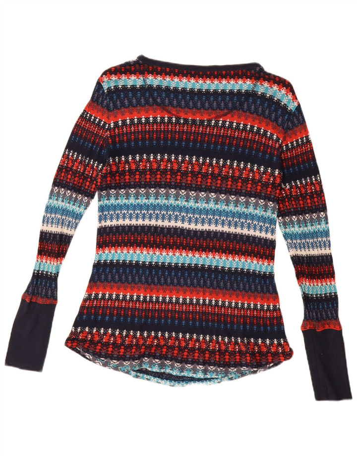 ORVIS Womens Boat Neck Jumper Sweater UK 14 Large Multicoloured Striped