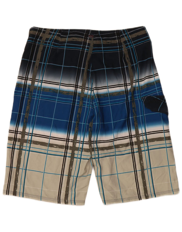 Quiksilver Mens Swimming Shorts Medium Multicoloured Check Polyester
