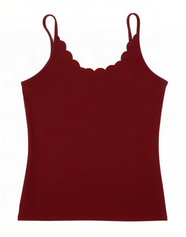 Ellesse Womens Cami Top UK 12 Medium Maroon Polyamide