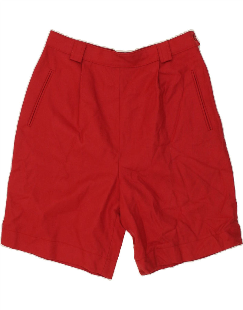 VINTAGE Womens High Waist Chino Shorts IT 48 XL W30 Red Vintage Vintage and Second-Hand Vintage from Messina Hembry 