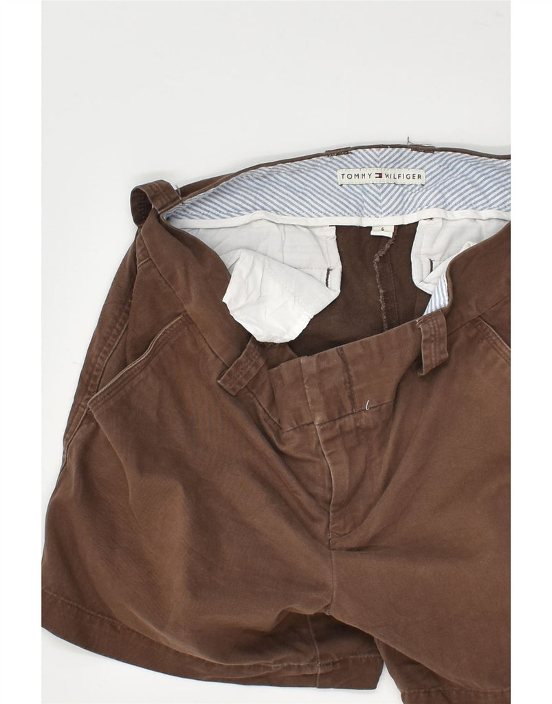 TOMMY HILFIGER Womens Chino Shorts US 6 Medium W30 Brown Cotton | Vintage Tommy Hilfiger | Thrift | Second-Hand Tommy Hilfiger | Used Clothing | Messina Hembry 