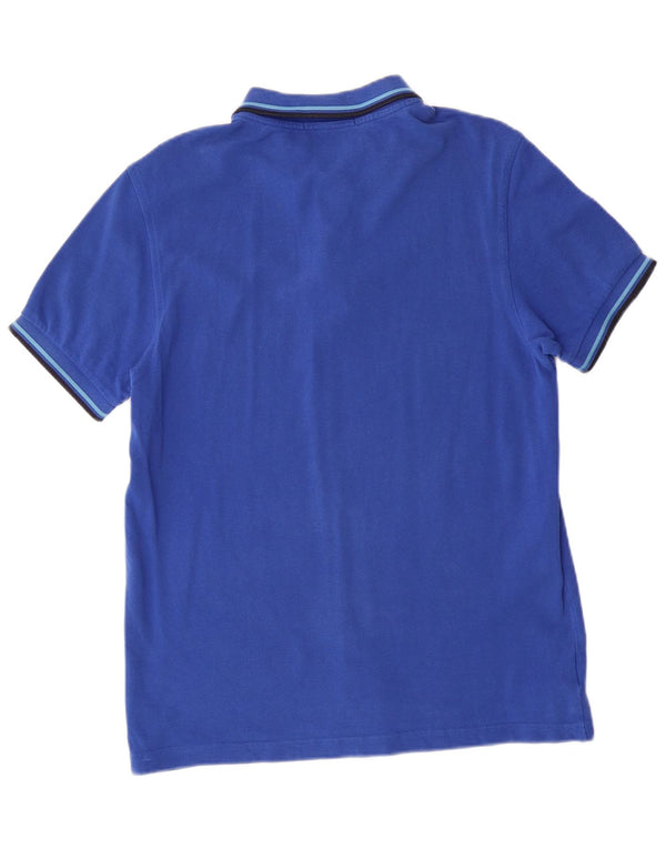 Fred Perry Mens Slim Fit Polo Shirt Medium Blue Cotton