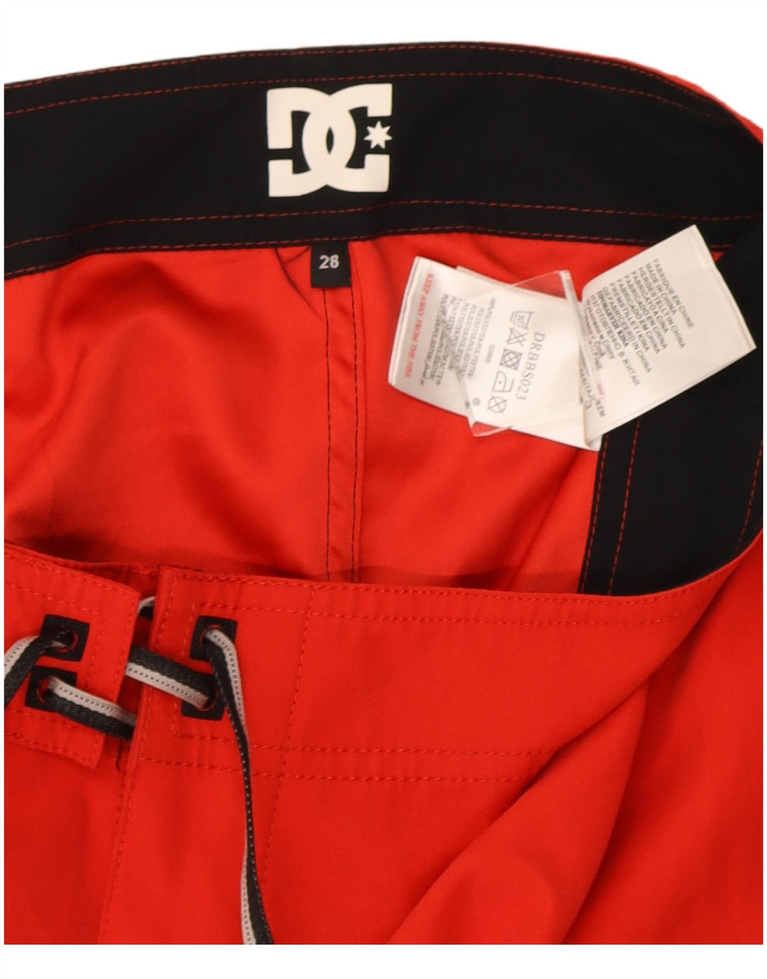 DC Boys Swimming Shorts 13-14 Years Red Polyester