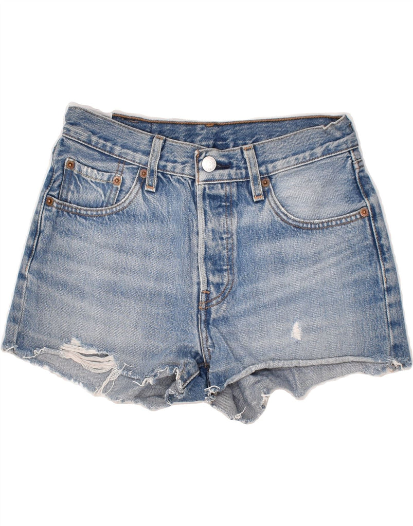 LEVI'S Womens 501 Denim Shorts W28 Medium Blue Cotton | Vintage Levi's | Thrift | Second-Hand Levi's | Used Clothing | Messina Hembry 