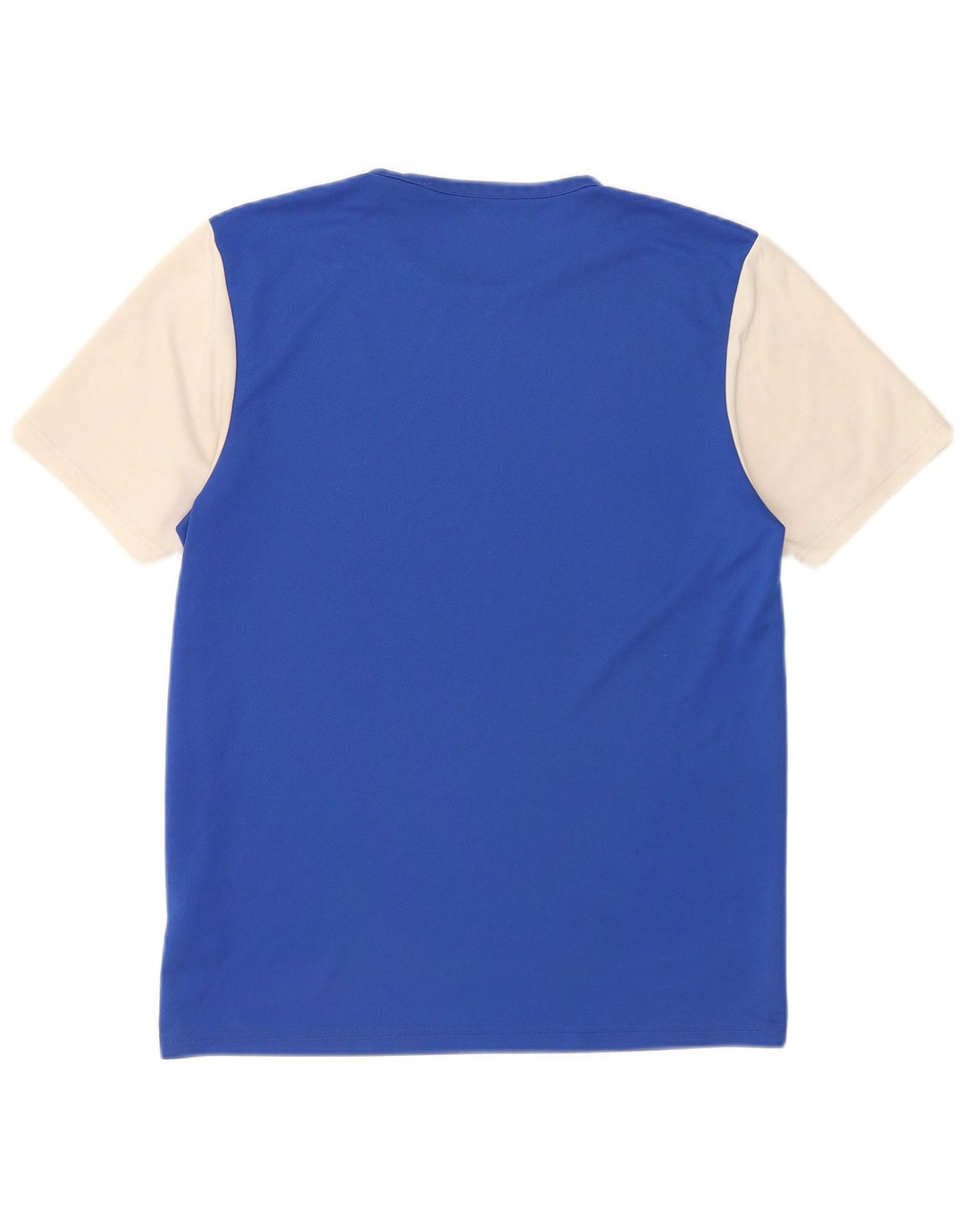 Adidas Mens Climalite T-Shirt Top Medium Blue Colourblock Polyester