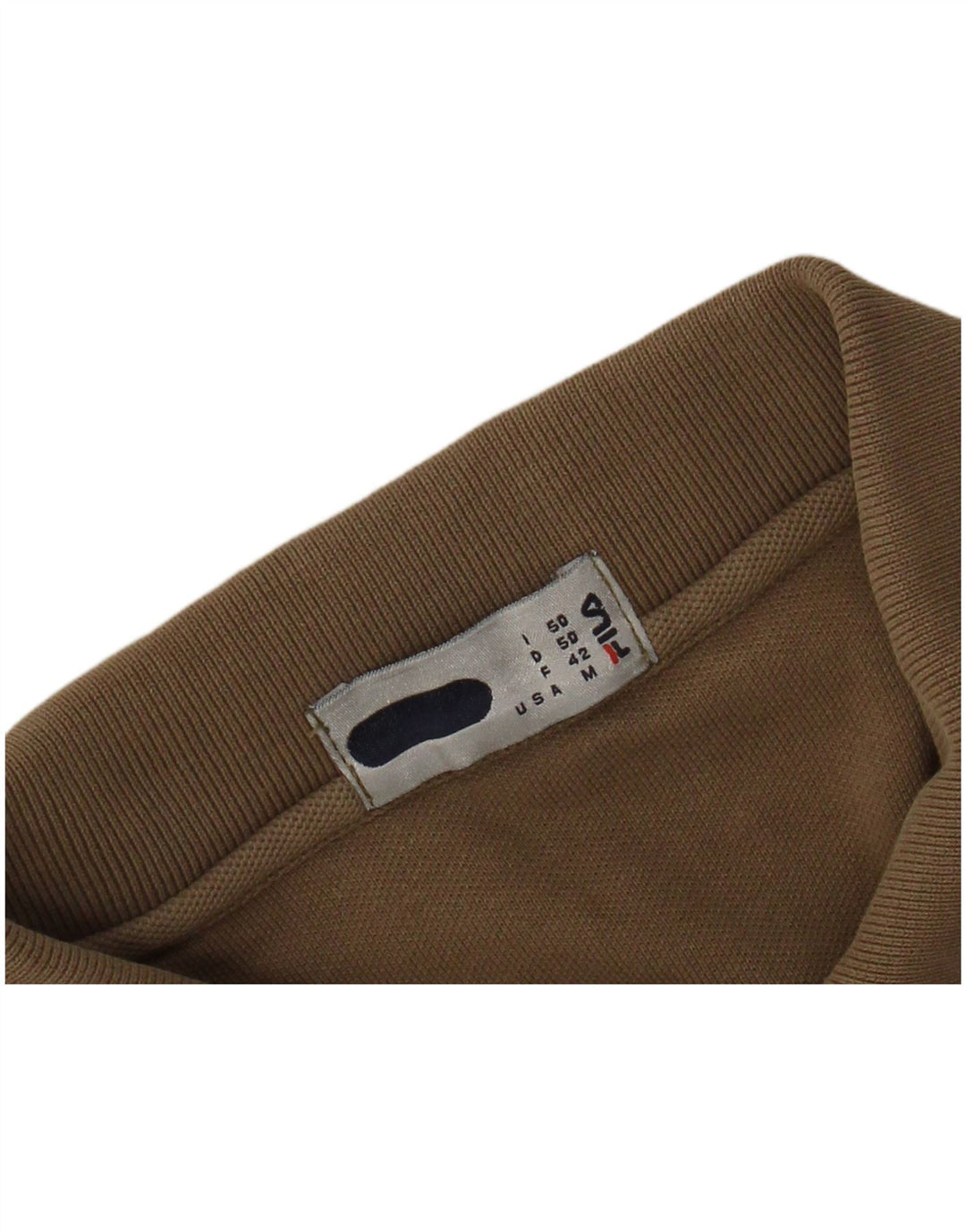 FILA Mens Polo Shirt Medium Brown