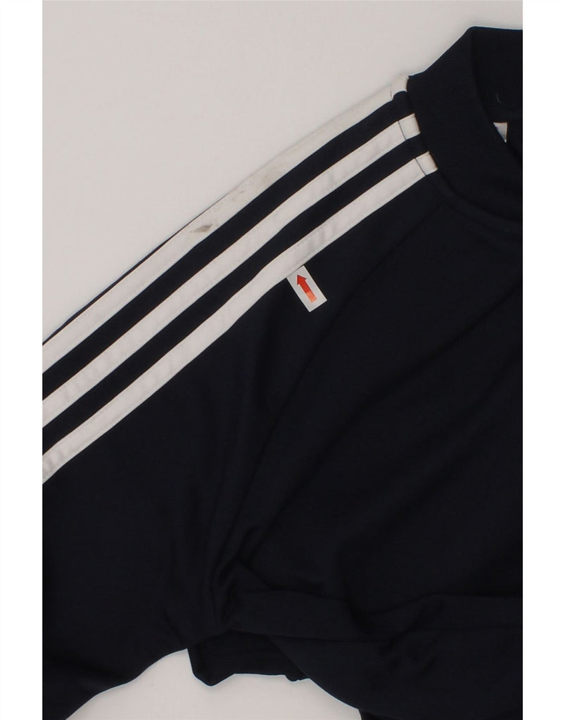 ADIDAS Boys Tracksuit Top Jacket 11-12 Years Navy Blue Polyester | Vintage Adidas | Thrift | Second-Hand Adidas | Used Clothing | Messina Hembry 