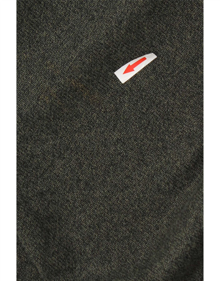 Marks & Spencer Mens V-Neck Jumper Sweater XL Green Cotton