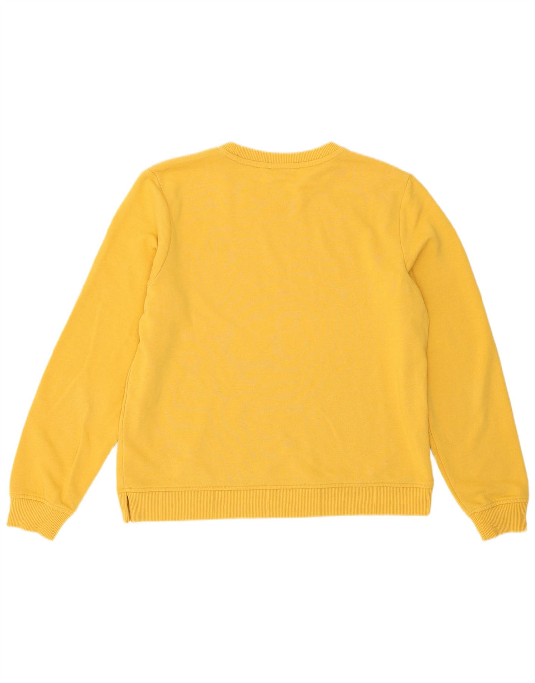 Tommy Hilfiger Womens Sweatshirt Jumper UK 14 Medium Yellow