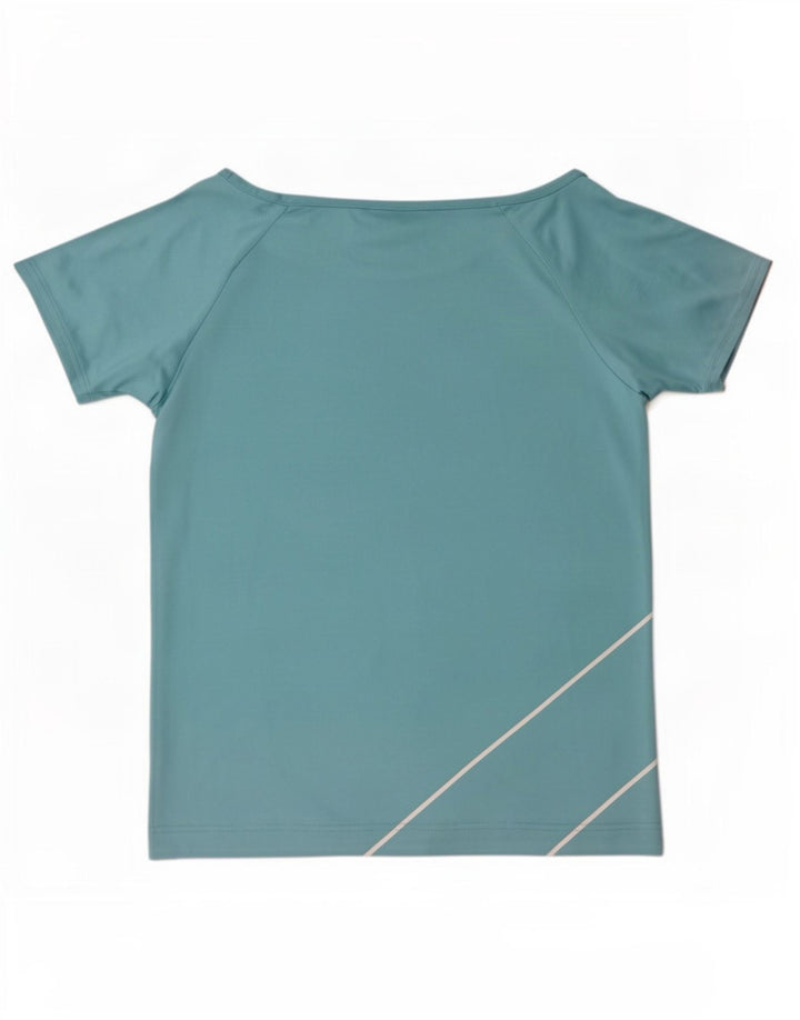 Puma Womens Graphic T-Shirt Top UK 14 Large Blue
