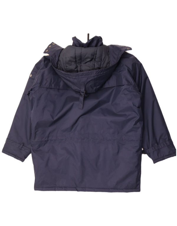 Helly Hansen Mens Hooded Oversized Padded Coat UK 36 Small Navy Blue