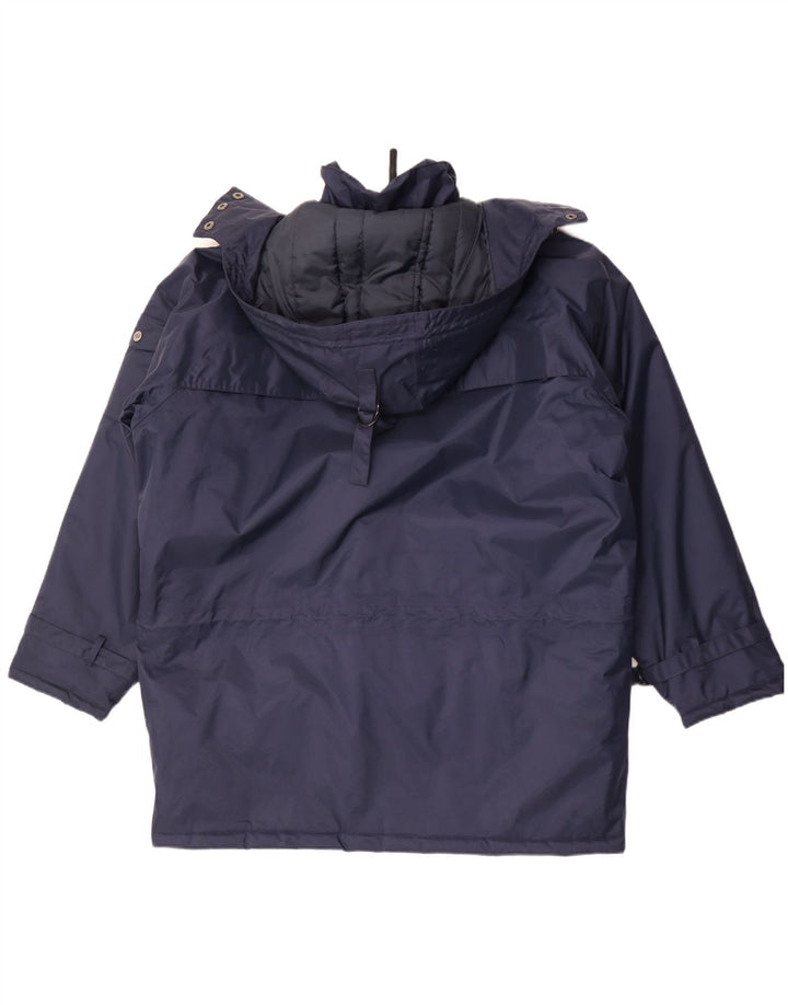 Helly Hansen Mens Hooded Oversized Padded Coat UK 36 Small Navy Blue