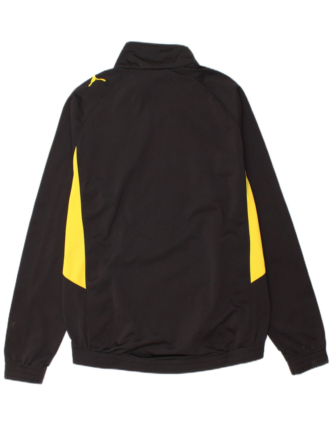 Puma Mens Graphic Tracksuit Top Jacket Small Black Colourblock Polyester