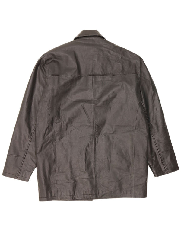 Vintage Mens Leather Jacket UK 40 Large Black