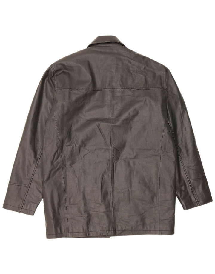 Vintage Mens Leather Jacket UK 40 Large Black