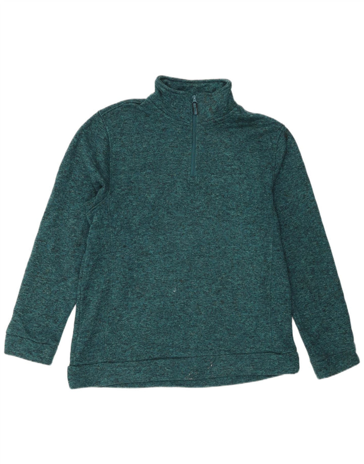 Mountain Warehouse Mens Sweatshirt Jumper Large Green Flecked Polyester