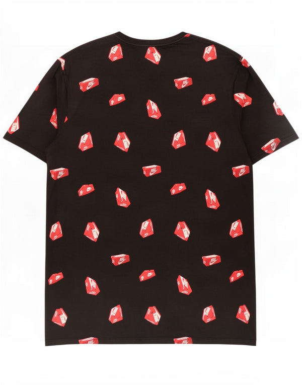 Nike Mens Graphic T-Shirt Top Large Black Cotton