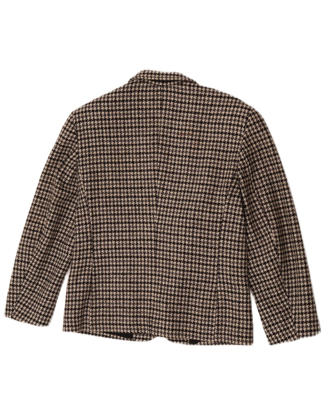 Vintage Womens 2 Button Blazer Jacket IT 44 Medium Grey Houndstooth