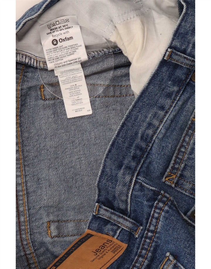 Marks & Spencer Mens Straight Jeans W36 L31 Blue Cotton