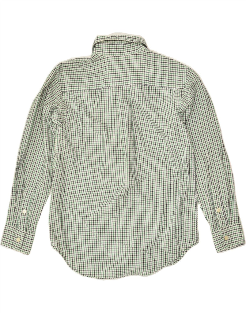 CHAPS Boys Shirt 10-11 Years Medium Green Check Cotton | Vintage Chaps | Thrift | Second-Hand Chaps | Used Clothing | Messina Hembry 