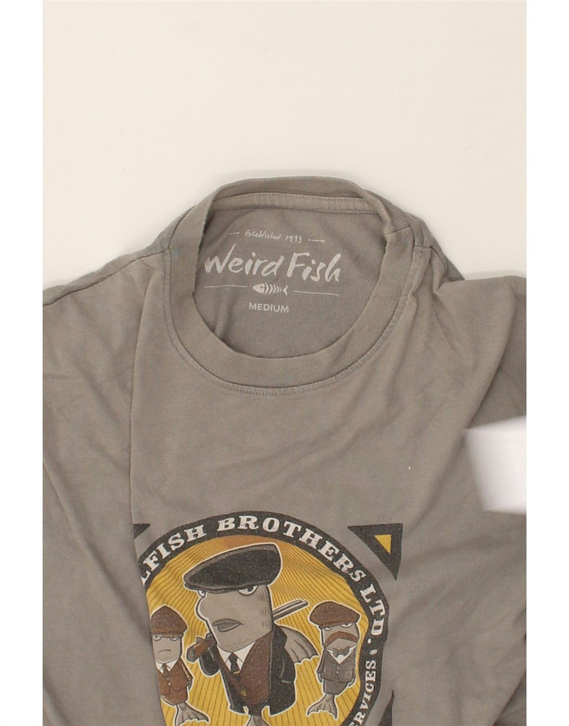 WEIRD FISH Mens Graphic T-Shirt Top Medium Grey Cotton | Vintage Weird Fish | Thrift | Second-Hand Weird Fish | Used Clothing | Messina Hembry 