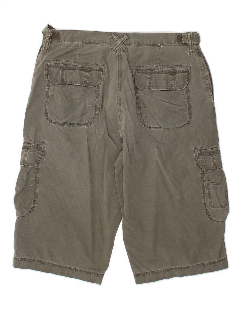 CELIO Mens High Waist Cargo Shorts XL W34 Grey Cotton Vintage Celio and Second-Hand Celio from Messina Hembry 