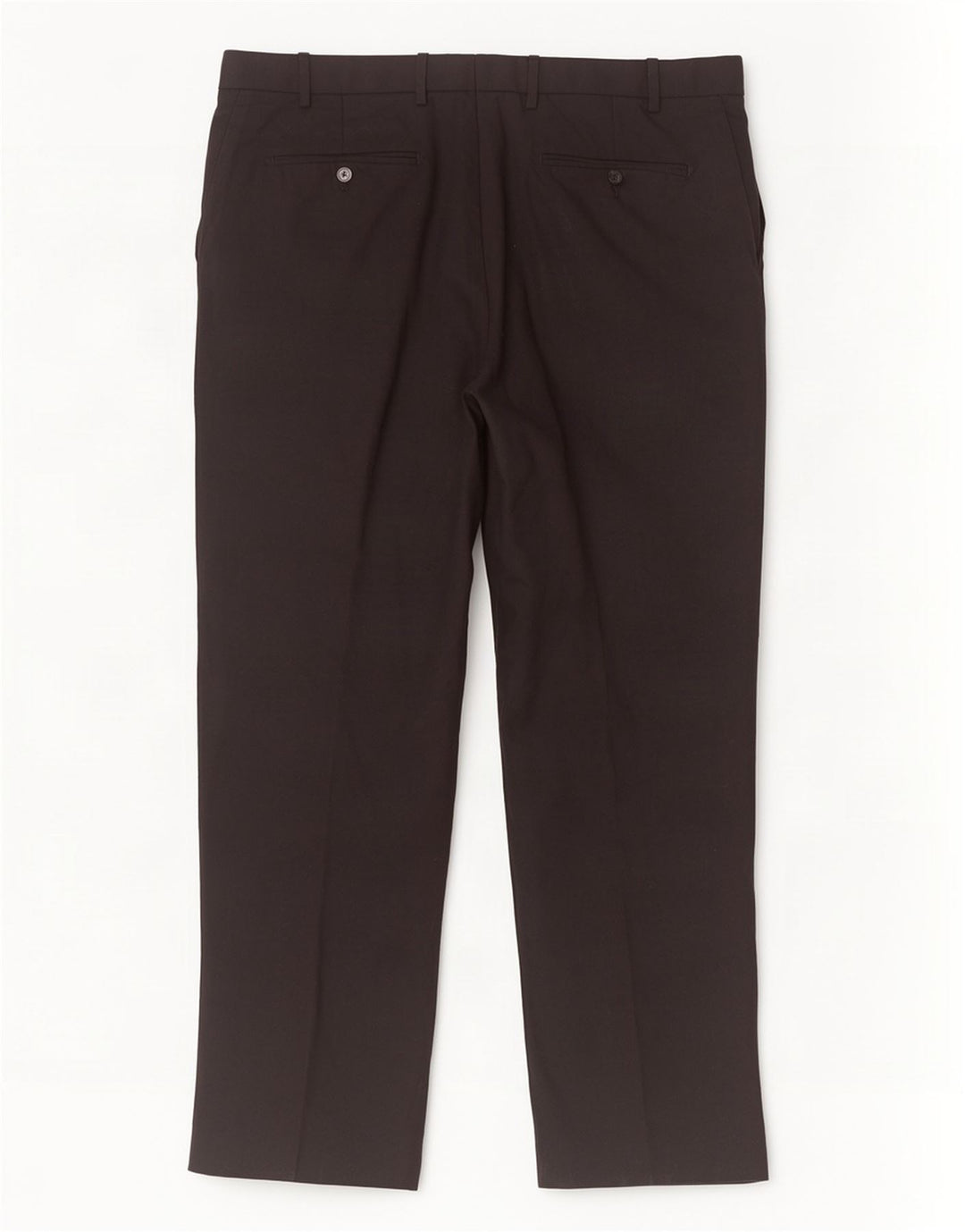 Marks & Spencer Mens Tailored Fit Straight Suit Trousers W38 L31 Black Wool