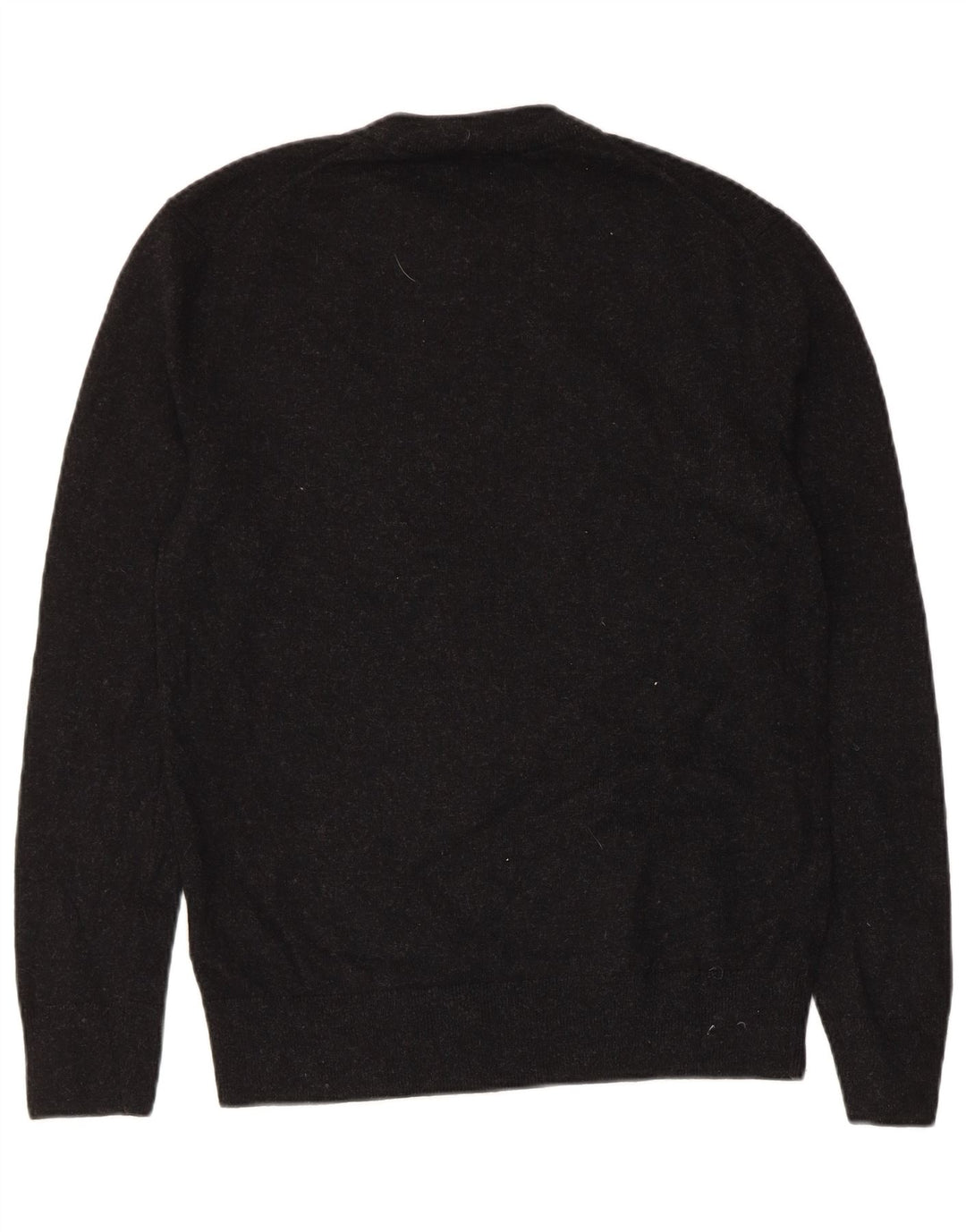 Cos Womens Crew Neck Jumper Sweater UK 10 Small Black Wool