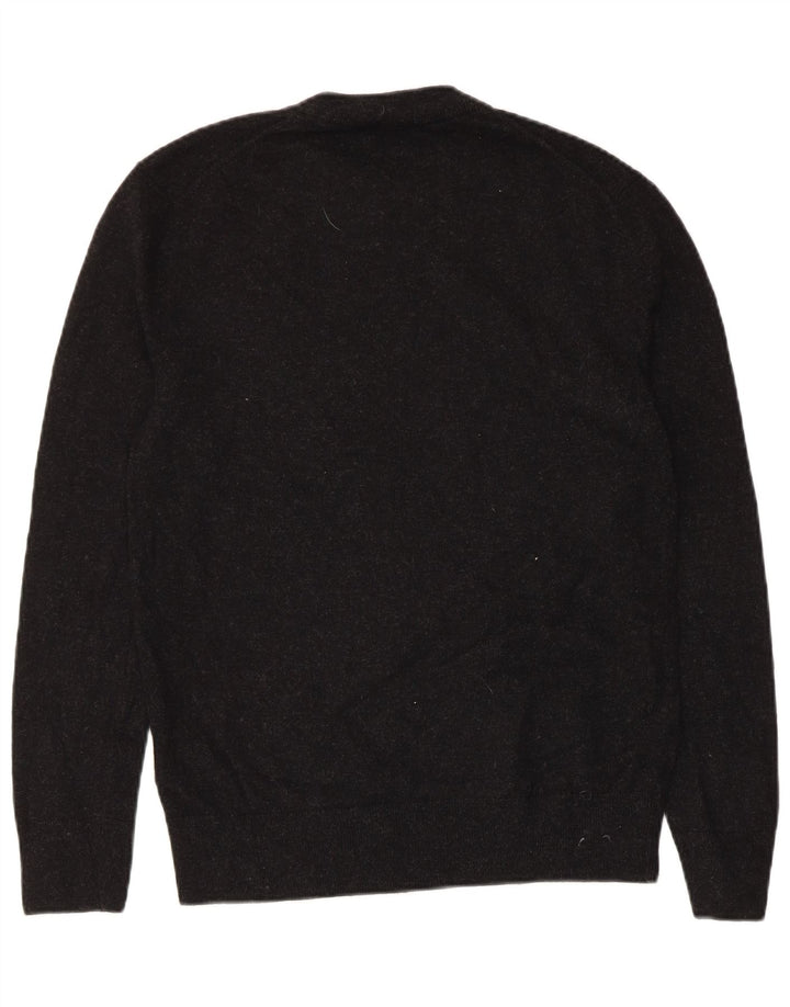 Cos Womens Crew Neck Jumper Sweater UK 10 Small Black Wool