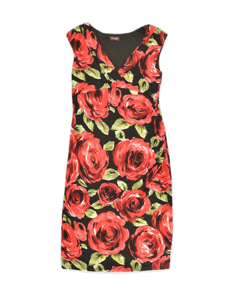 PHASE EIGHT Womens Sleeveless Sheath Dress UK 10 Small Red Floral | Vintage Phase Eight | Thrift | Second-Hand Phase Eight | Used Clothing | Messina Hembry 