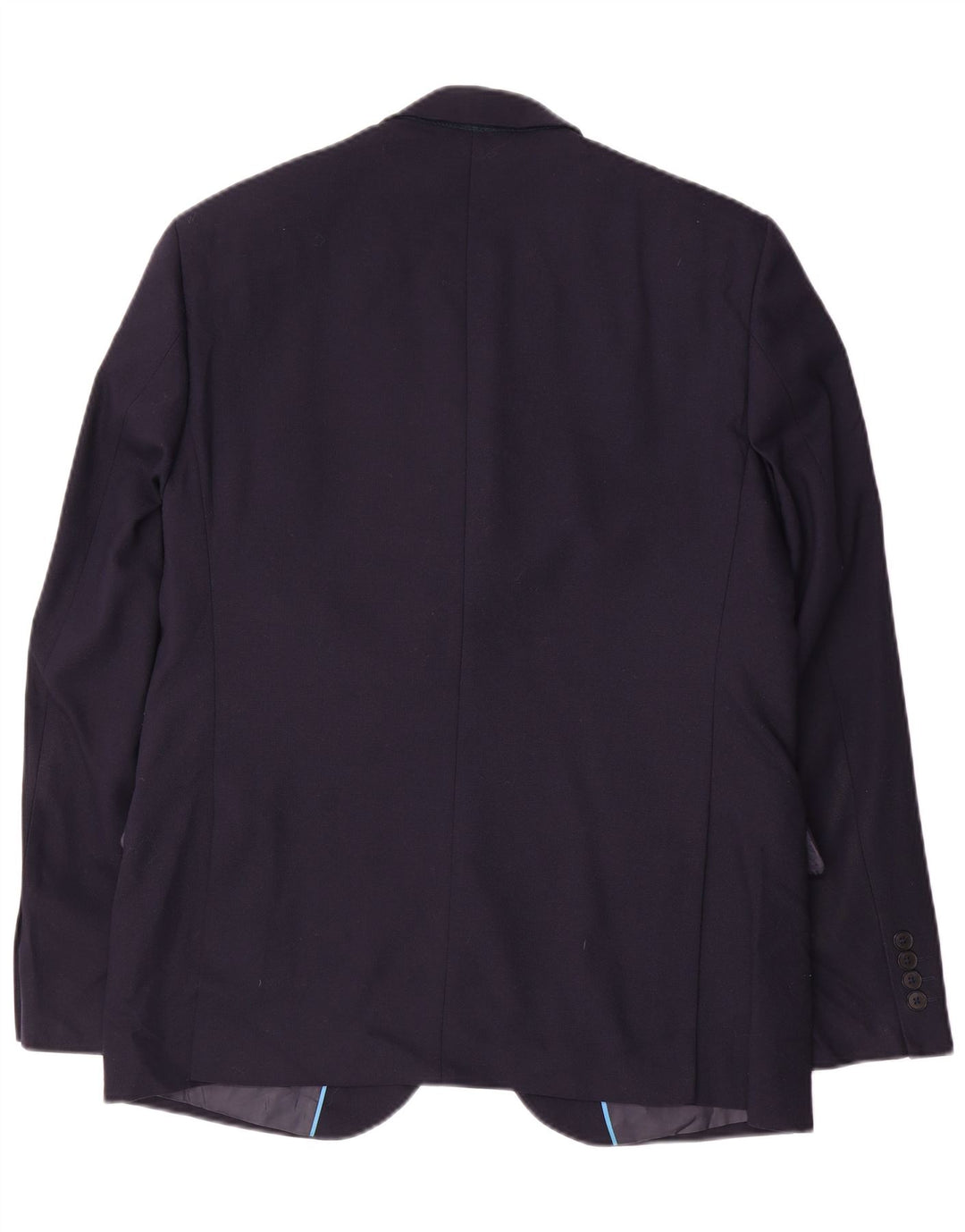 Marks & Spencer Mens 2 Button Slim Blazer Jacket UK 42 XL Navy Blue Wool