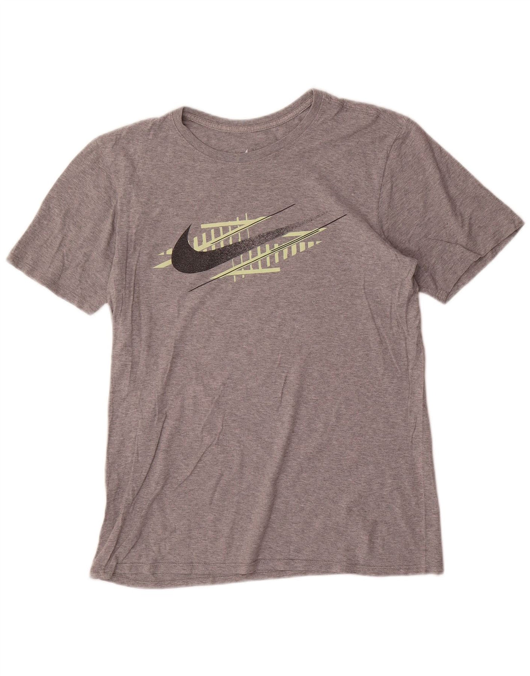 Nike Mens Graphic T-Shirt Top Medium Grey Cotton