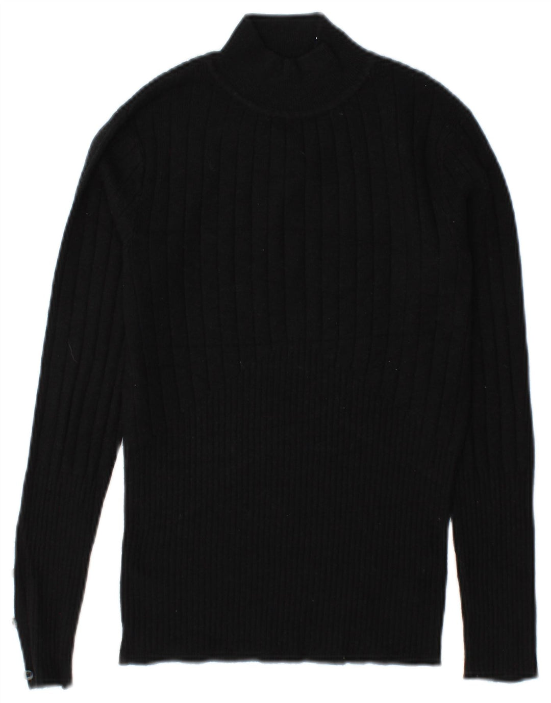 Marks & Spencer Womens Turtle Neck Jumper Sweater UK 8 Small Black