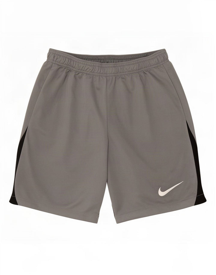Nike Mens Dri Fit Slim Sport Shorts Small Grey Colourblock Polyester
