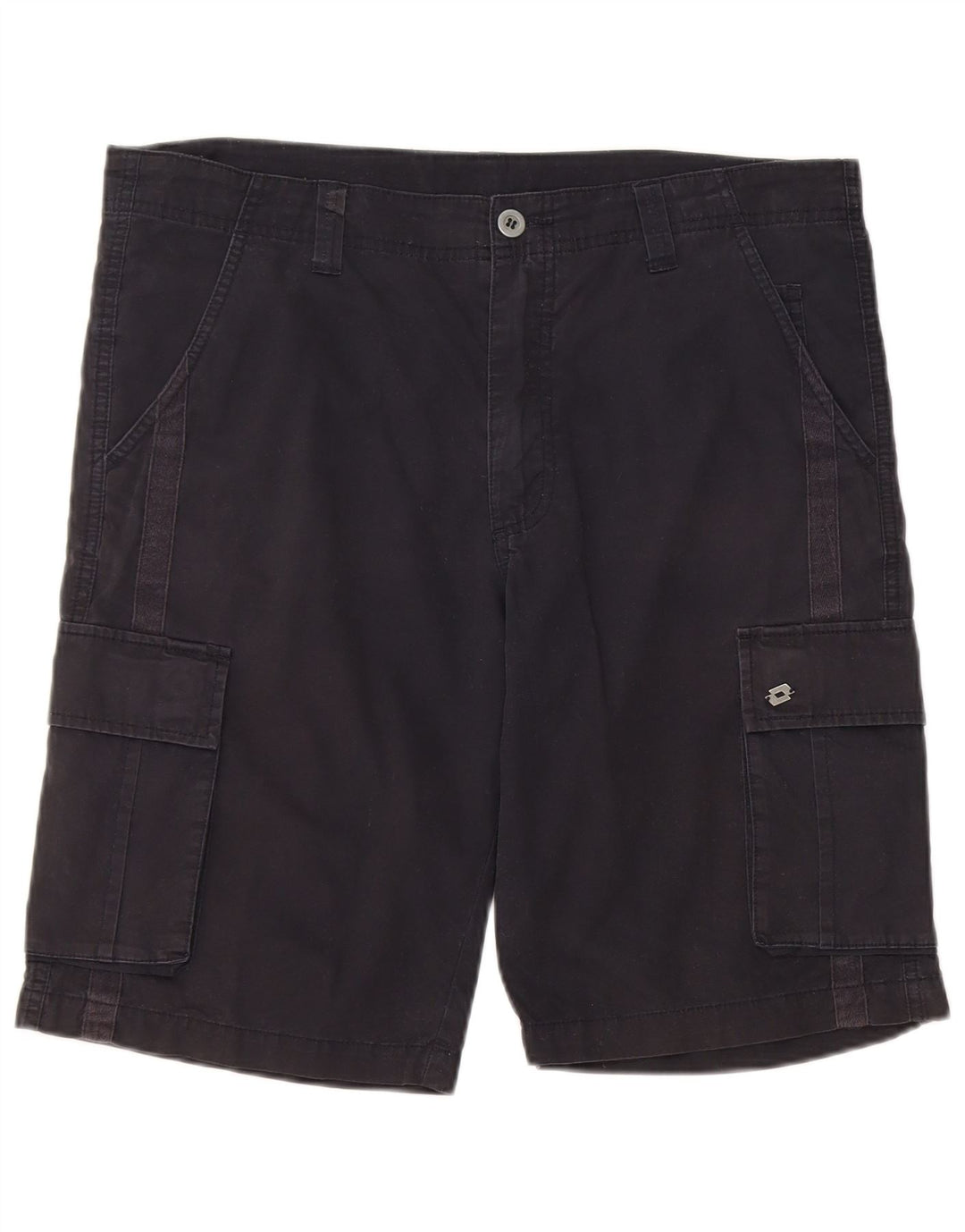 Lotto Mens Cargo Shorts W36 Large Navy Blue Cotton