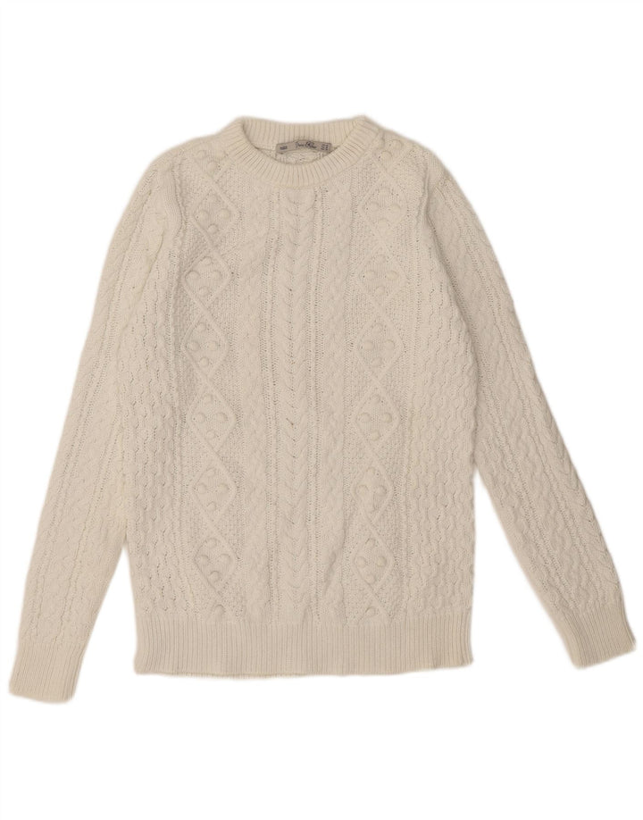Zara Womens Crew Neck Jumper Sweater Medium White