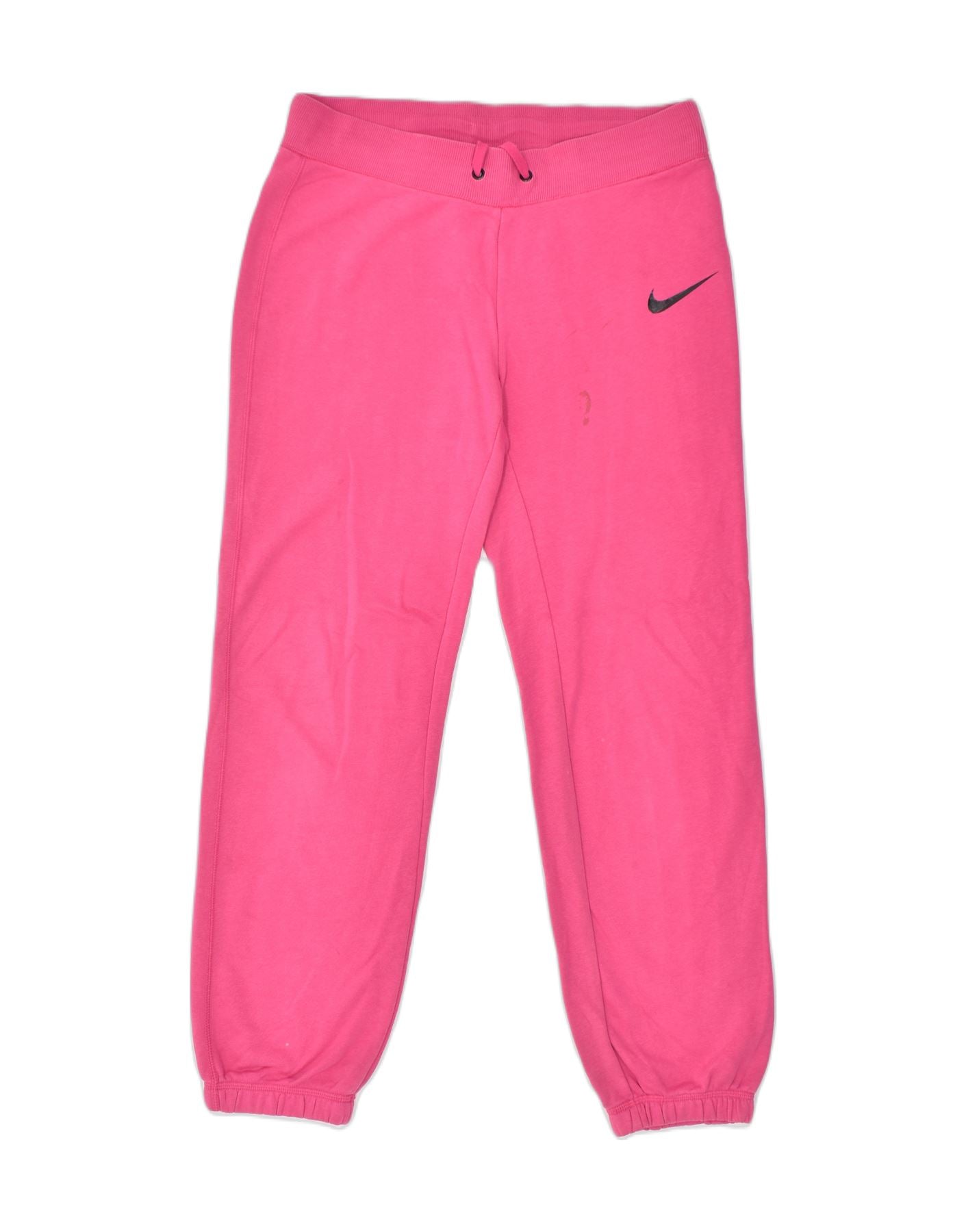 NIKE Womens Tracksuit Trousers Medium Pink Cotton Sports