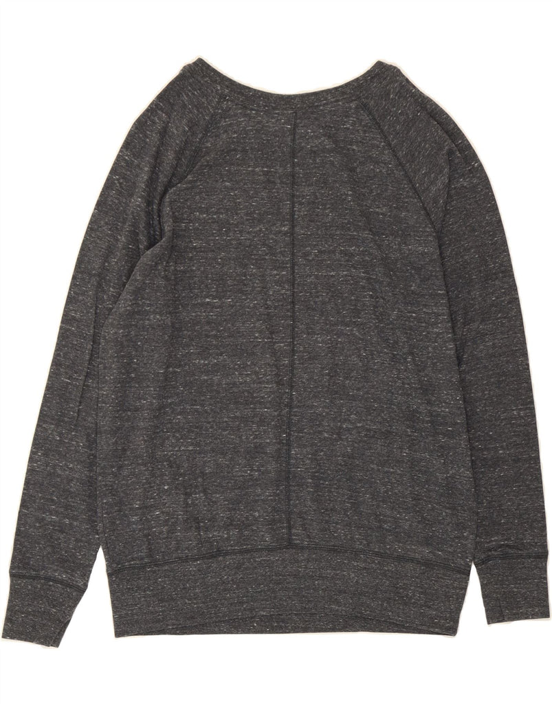 NIKE Womens Oversized Sweatshirt Jumper UK 16 Large Grey Flecked Cotton Vintage Nike and Second-Hand Nike from Messina Hembry 