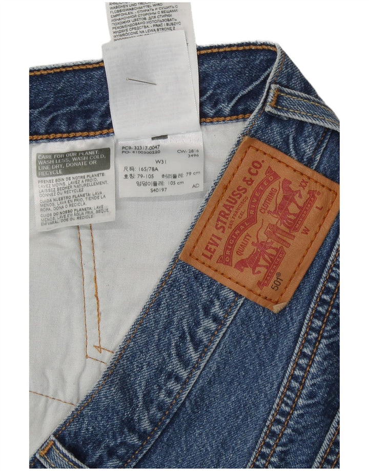 Levi's Womens 501 Denim Shorts W31 Medium  Blue Cotton