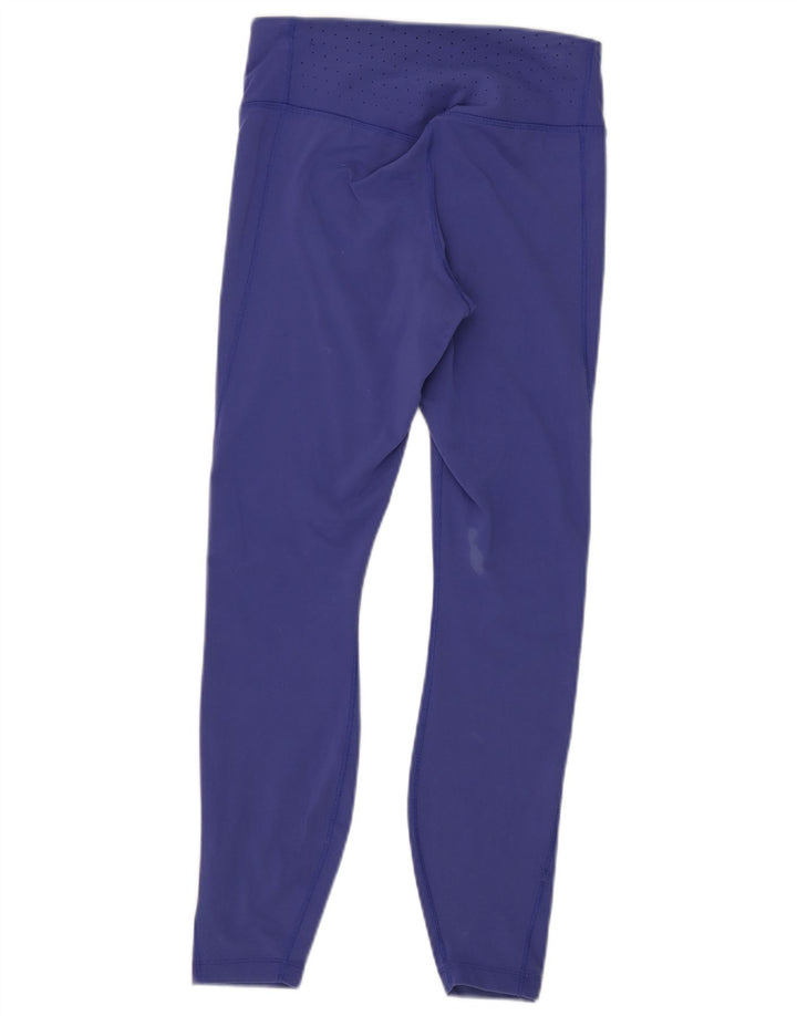 NIKE Womens Dri Fit Leggings UK 12 Medium  Purple Nylon