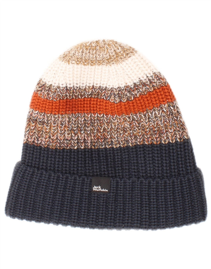 Jack Wolfskin Mens Knit Beanie Hat One Size Multicoloured Striped Acrylic
