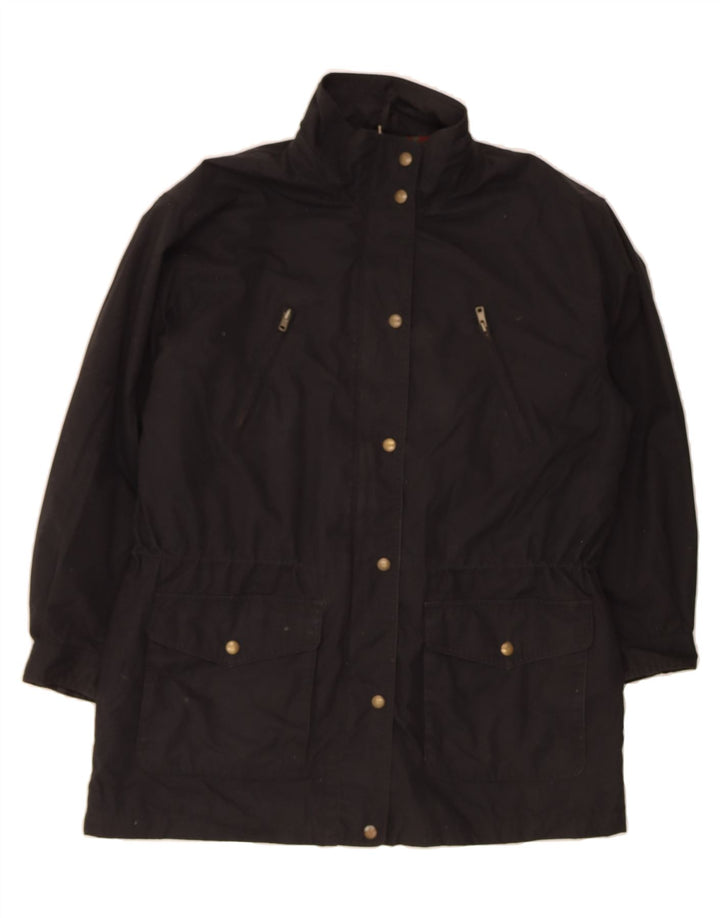 EDDIE BAUER Womens Oversized Windbreaker Jacket UK 14 Medium Black Vintage Eddie Bauer and Second-Hand Eddie Bauer from Messina Hembry 