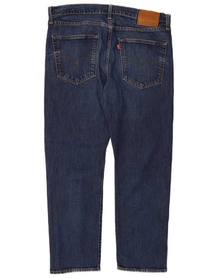 LEVI'S Mens Straight Jeans W36 L27 Blue Cotton