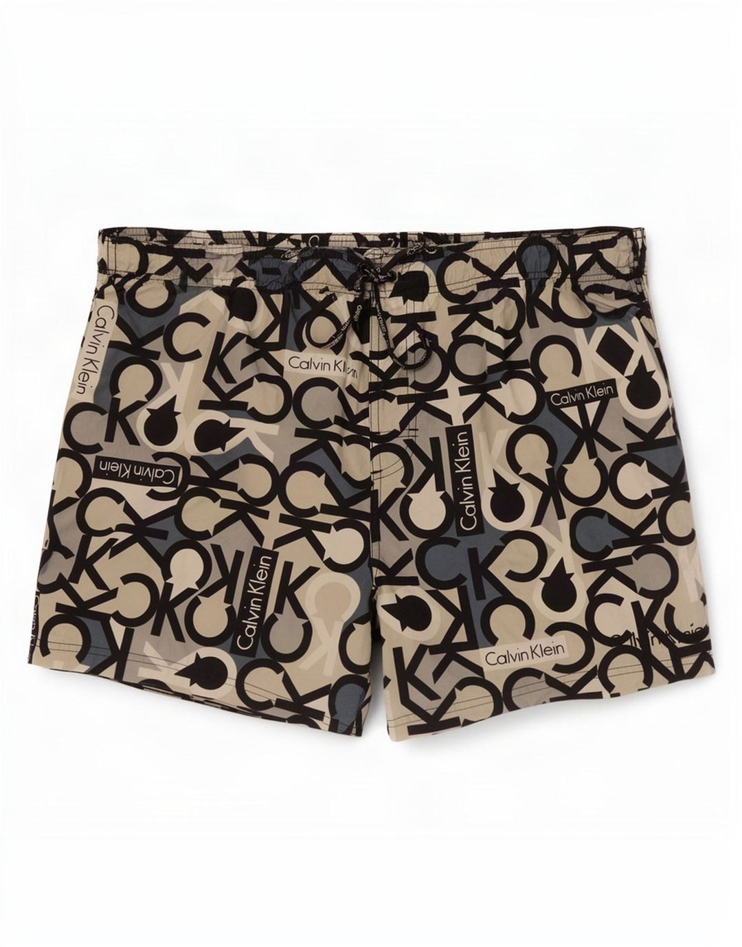 Calvin Klein Mens Graphic Swimming Shorts XL Grey Nylon