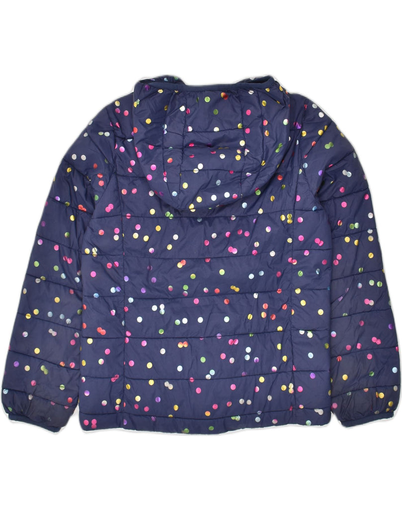 GAP Girls Hooded Padded Jacket 15-16 Years 2XL Navy Blue Spotted Nylon | Vintage Gap | Thrift | Second-Hand Gap | Used Clothing | Messina Hembry 